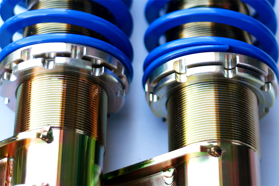 Partially threaded coilovers