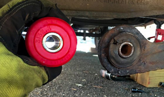New vs old bushing