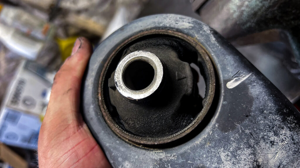Loose control arm bushing
