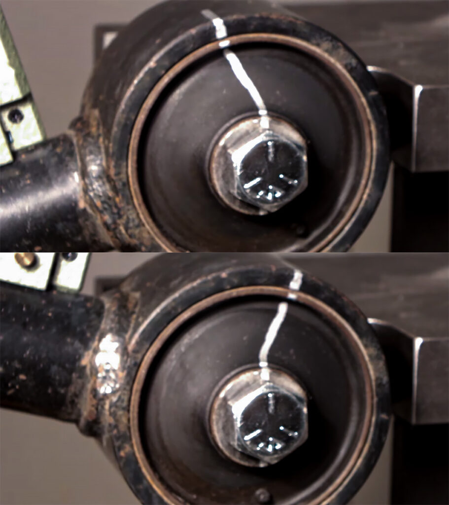 Bushing elastomer flex