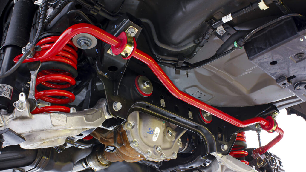 Polyurethane bushings on sway bar
