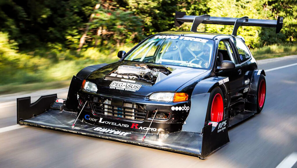 Time attack Civic ridiculous aero
