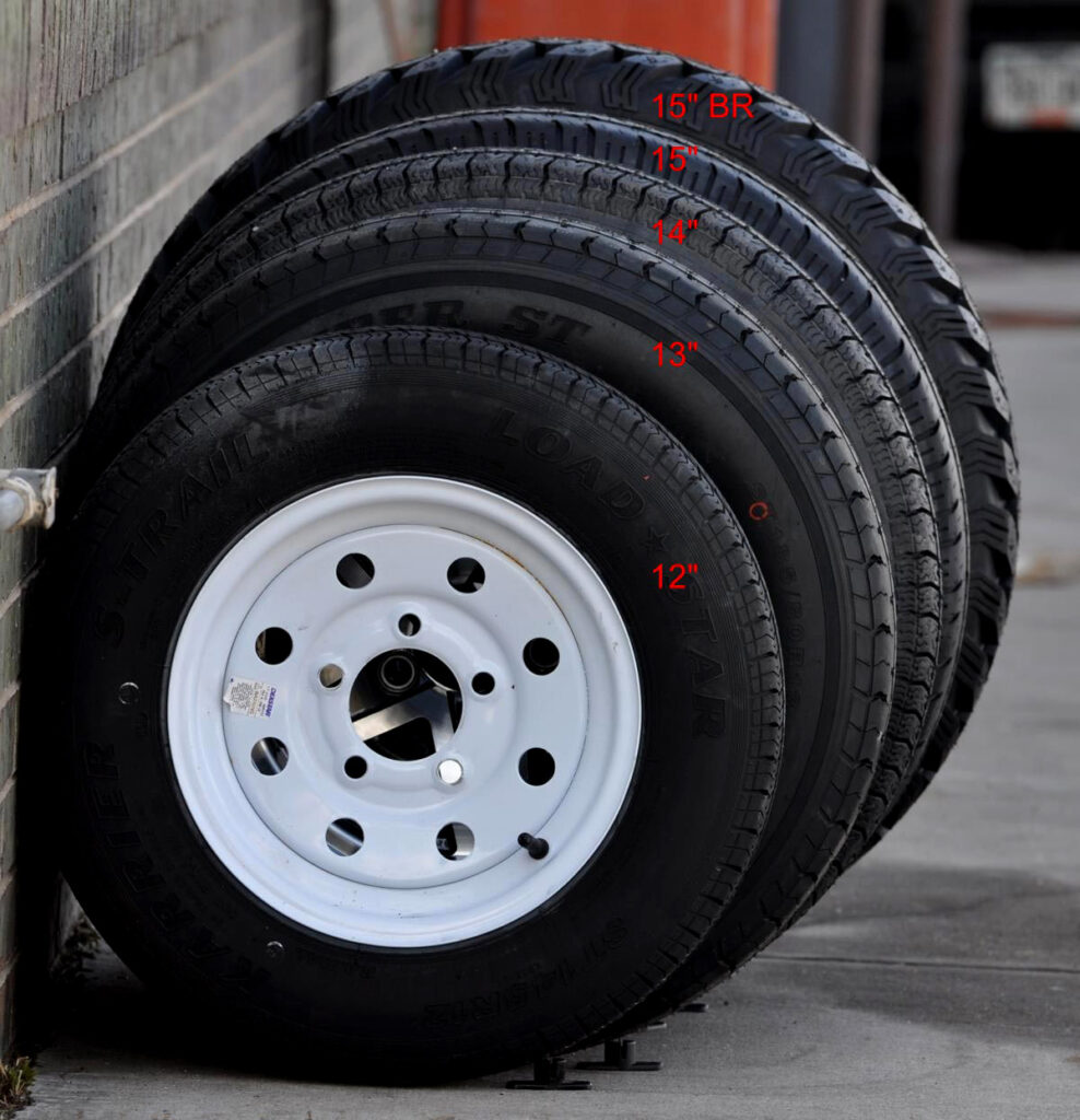 Tire diameter sizes compared